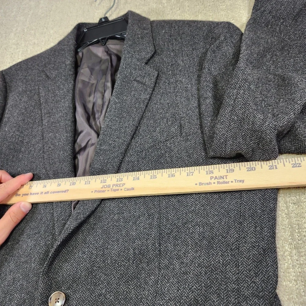J Crew Blazer Men 42R Herringbone Tweed Lightweight Thompson *READ Wool Blend